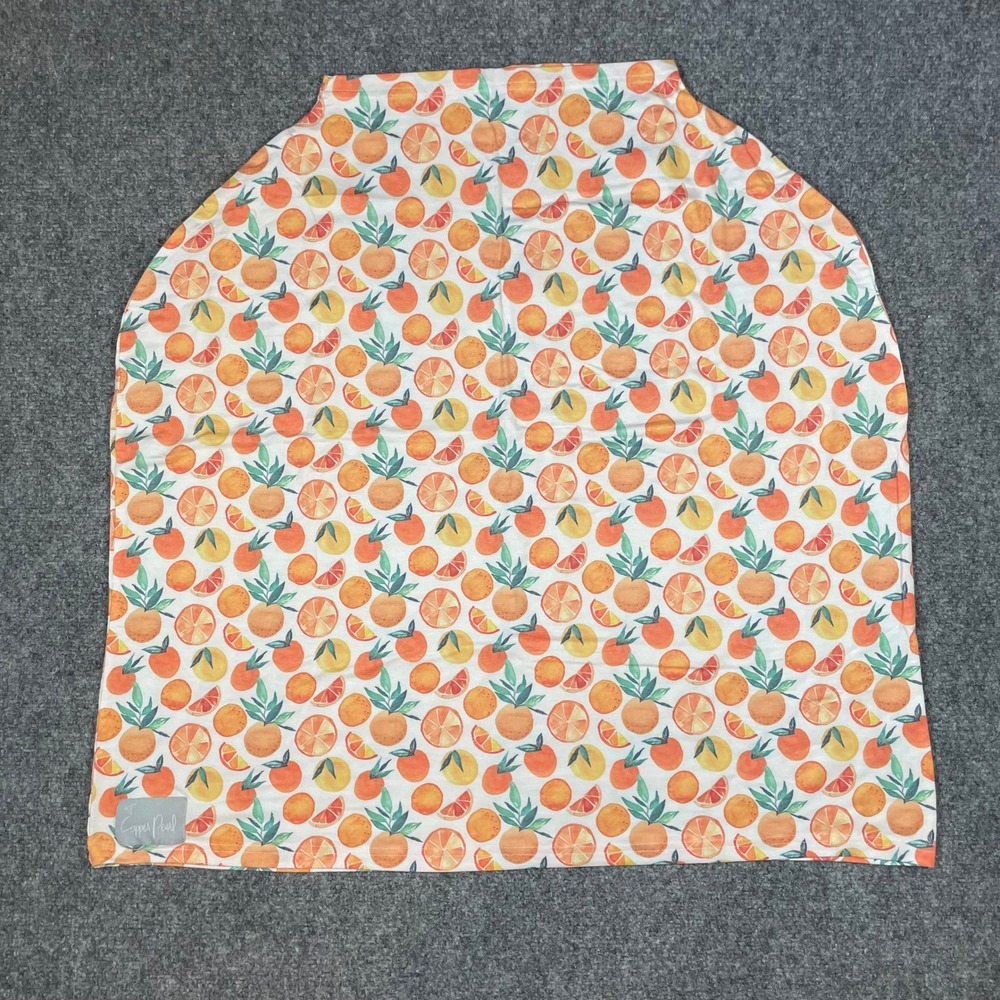 Copper Pearl 5-in-1 Multi Use Cover Orange Blossom Nursing CarSeat Cover Swaddle